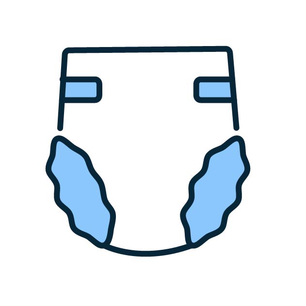 diaper medical supplies icon