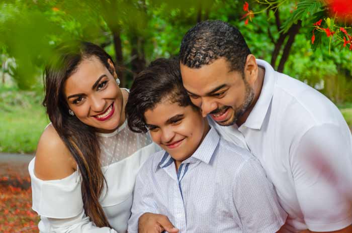 hispanic family with child with autism